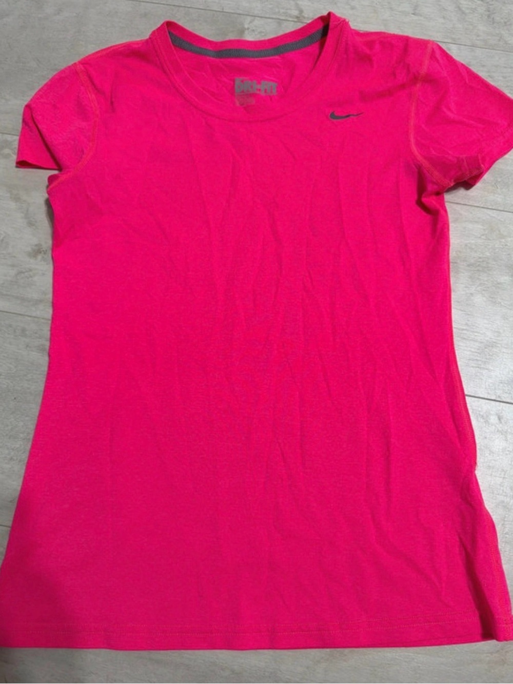 Nike Women’s Hot Pink Short Sleeve Dri-FIT Tee